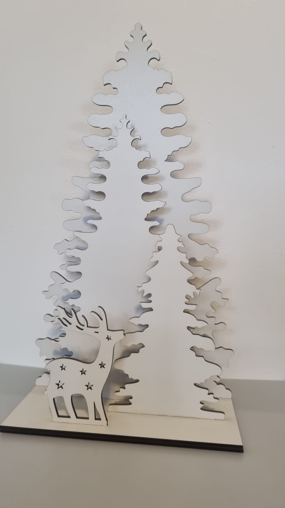 Wooden Christmas Decoration -Tree & Reinders Midium size