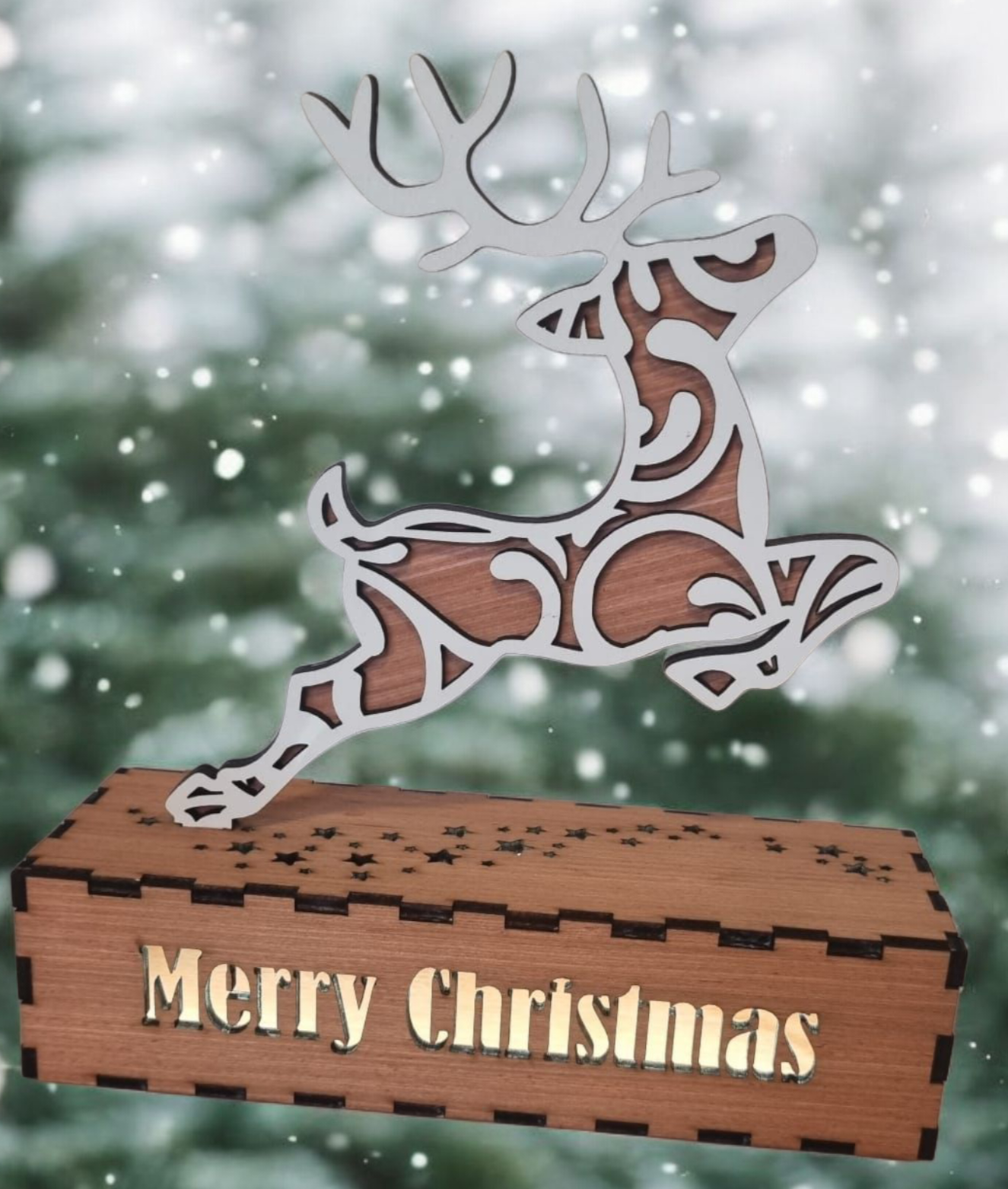 Christmas Decoration Reindeer LED light Box